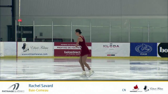 Championnats québécois d'été 2018 Eve 68 Novice Dames Gr. 1 prog. Libre échauffement 3-4