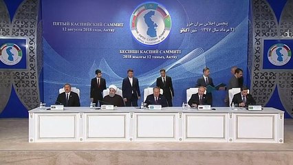 Caspian nations agree on division of oil and gas spoils