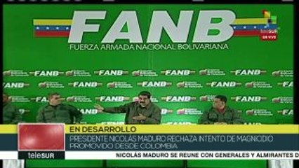 Maduro informa sobre participación de Colombia en atentado fallido