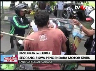 Tabrak Pengendara Sepeda, Seorang Siswi SMU Kritis