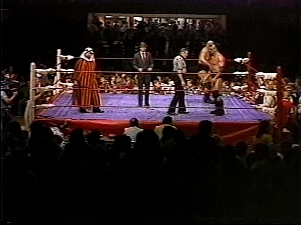 Killer Khan and Missing Link w/ Skandor Akbar vs Terry Gordy and Michael Hayes