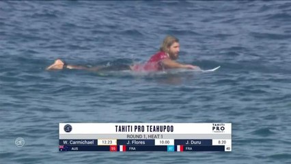 Adrénaline - Surf : Tahiti Pro Teahupo'o, Men's Championship Tour - Round 1 heat 1