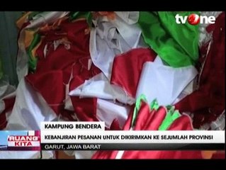 Kesibukan di Kampung Bendera Jelang HUT RI Ke-70