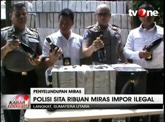 Polres Langkat Gagalkan Penyelundupan Miras dari Luar Negeri