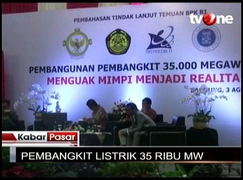Proyek Listrik 35.000 MW Baru Berjalan 19 Persen