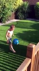 7 year old doing 123 Keepie Uppies