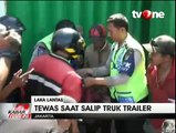 Coba Salip Truk Trailer, Pelajar SMA Tewas Terlindas