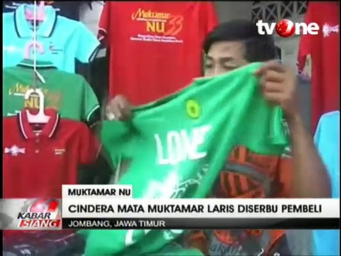 Cenderamata Muktamar NU Laris Manis Diserbu Pembeli