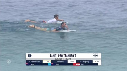 Adrénaline - Surf : Tahiti Pro Teahupo'o, Men's Championship Tour - Round 1 heat 5