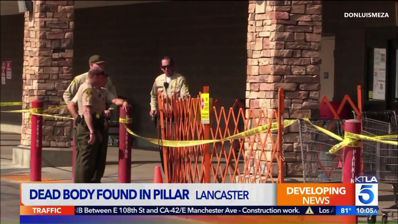 Dead Body Found Inside Stone Pillar Outside California Grocery Store