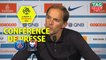 Conférence de presse Paris Saint-Germain - SM Caen (3-0) : Thomas TUCHEL (PARIS) - Fabien MERCADAL (SMC) / 2018-19