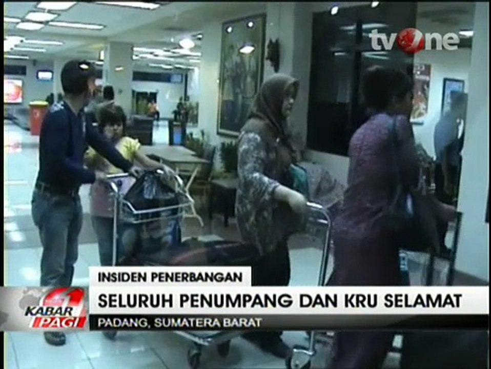 Pecah Ban, Pesawat Citilink Tergelincir di Bandara Minangkabau