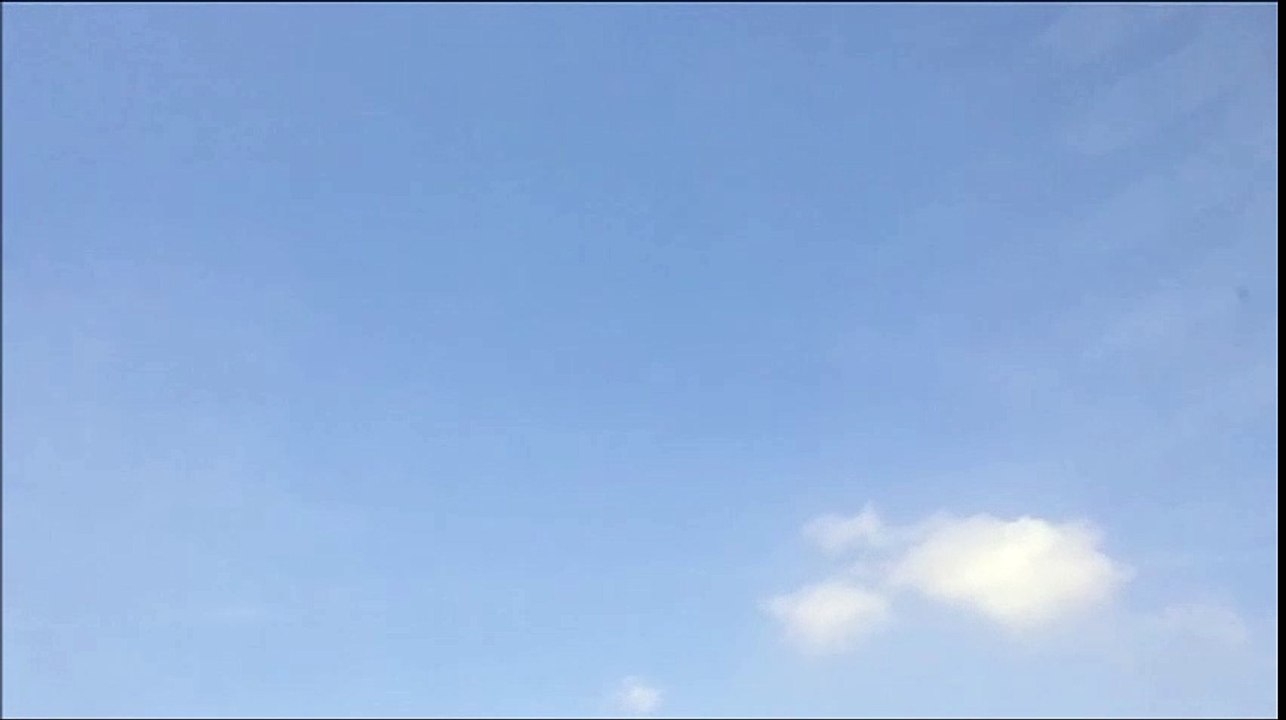 Clear Blue Sky with White Clouds on a Day of Good Weather in Summer