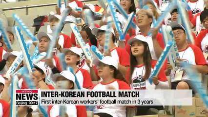 Rare football match between two Koreas held in Seoul