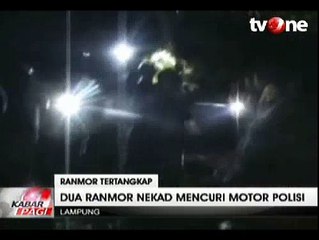Dua Pencuri Motor Nekat Todong Polisi Pakai Pistol Mainan