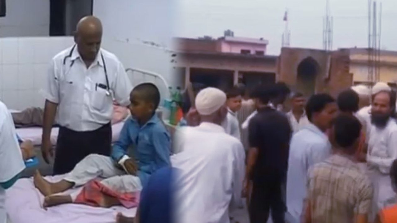 Madarsa students injured after high tension wire fall down in UP | Oneindia News