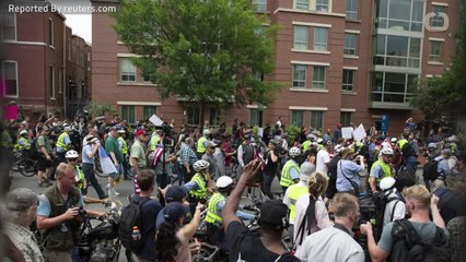 Police Escort Demonstrators in Washington