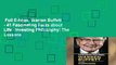 Full E-book  Warren Buffett - 41 Fascinating Facts about Life   Investing Philosophy: The Lessons