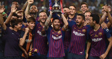İspanya'da Süper Kupayı Sevilla'yı 2-1 Yenen Barcelona Kazandı