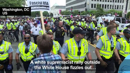 Counter-protest drowns out Washington neo-Nazi rally