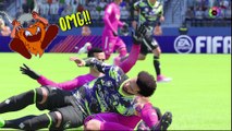 Fifa 18 Funny Fails #10 - Broken Bones and Invisible Legs!