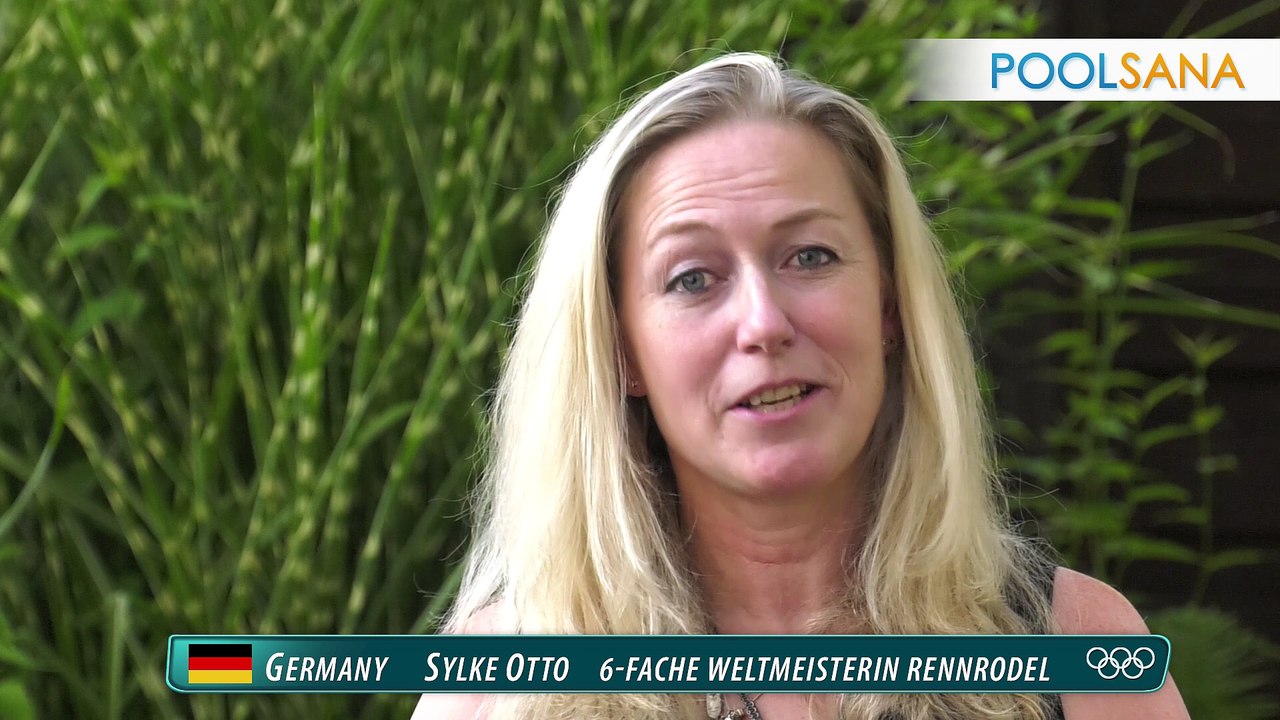 Das denkt Rodelstar Sylke Otto über den Swimmingpool von POOLSANA
