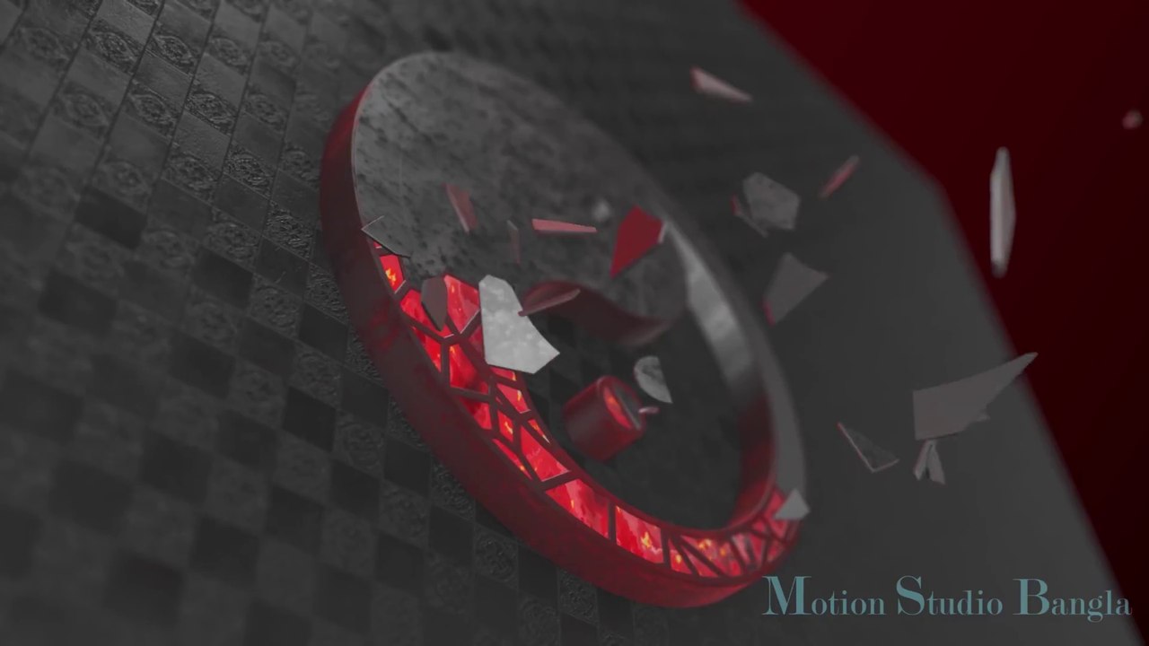 Advanced after effects element 3d shatter logo reveal || lava fiery shatter logo inside after effecst with element 3d