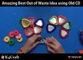 Amazing Best Out of Waste Idea using Old CD via: Hetal's Art,