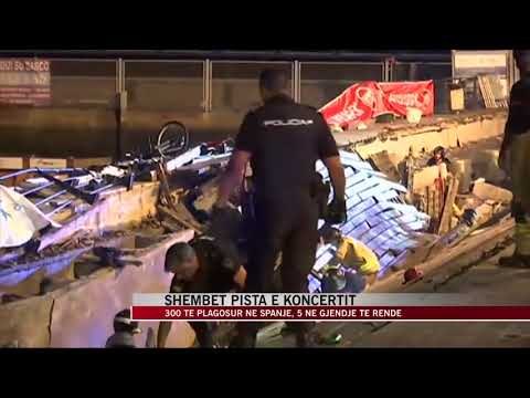 Shembet pista e koncertit në Spanjë, 300 të plagosur - News, Lajme - Vizion Plus