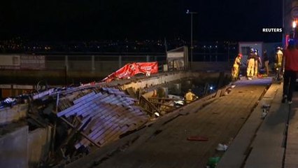 Hundreds injured as Spain festival boardwalk collapse