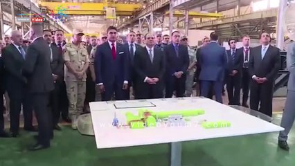 جولة الرئيس السيسى بمصنع حديد المصريين