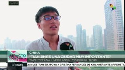 Ciudad china de Tianjin destaca como zona de crecimiento económico
