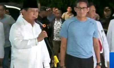 Prabowo-Sandiaga Selesai Jalani Tes Kesehatan