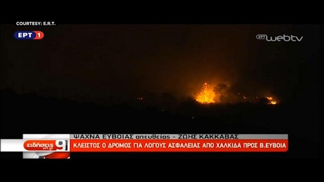 Ancora incendi in Grecia. Evacuati in 500 dall'isola di Eubea