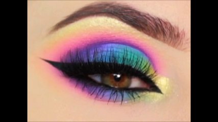 Best Makuep Tutorial -  Rainbow Makeup  Makeup Tricks