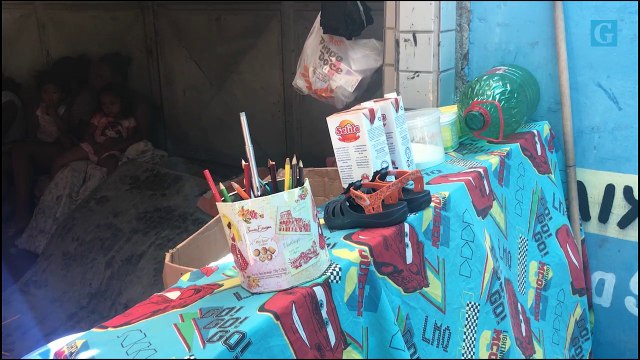 Famílias ocupando calçadas em Novo Horizonte