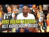 KOBE BRYANT WATCHES BEST HIGH SCHOOL PROSPECTS  at Nike Academy!