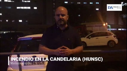 Una mujer, retenida como presunta autora del incendio en el HUNSC