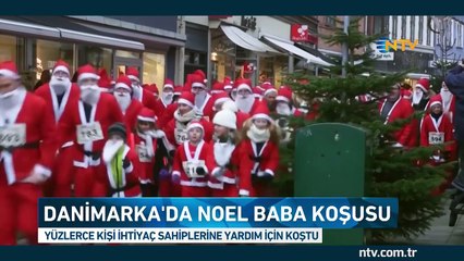 Yüzlerce Noel Baba ihtiyaç sahipleri için koştu
