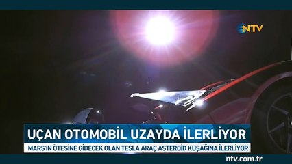 Uçan otomobil uzayda ilerliyor (Elon Musk yeni bir kare paylaştı)