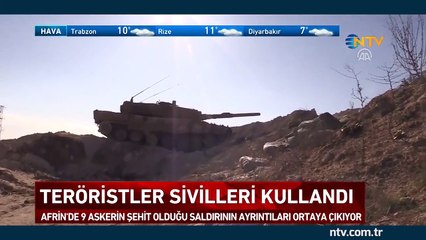 Teröristler sivilleri kullandı (9 askerin şehit olduğu saldırının ayrıntıları)