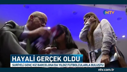 Barcelona, Suriyeli genç kızın hayalini gerçeğe dönüştürdü