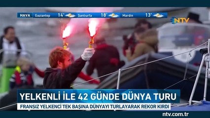 Fransız yelkenci dünya rekoru kırdı