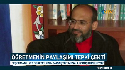Öğretmenin ''Eşofmanlı kız öğrenci zina yapmıştır'' mesajına soruşturma