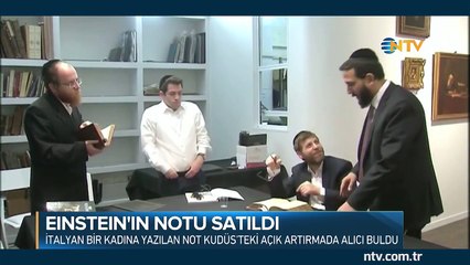 Einstein'ın notu 23 bin TL'ye satıldı