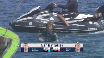 Adrénaline - Surf : Tahiti Pro Teahupo'o, Men's Championship Tour - Round 2 heat 11
