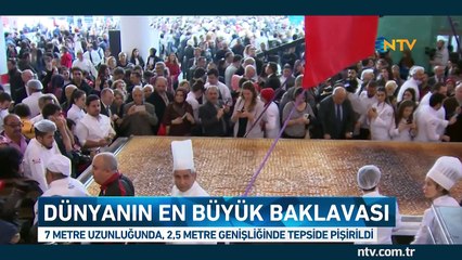 Dünyanın en büyük baklavası