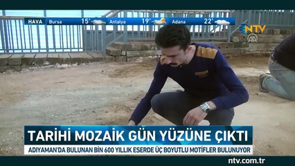 Tarihi mozaik gün yüzüne çıktı