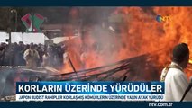 Yalın ayak korların üzerinde yürüdüler