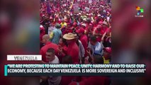 VENEZUZUELANS MOBILIZED IN SUPPORT OF PRESIDENT MADURO